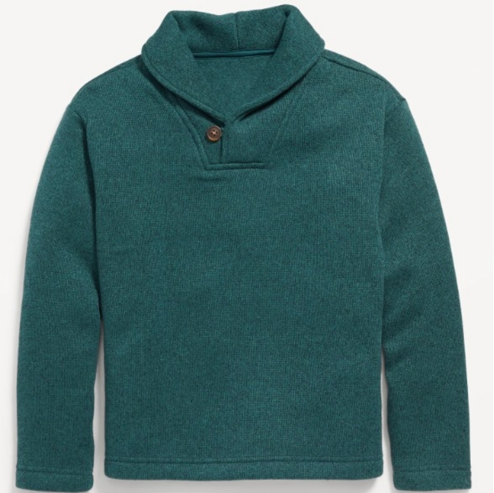 Long sleeve sweater fleece pull over sweater for boys